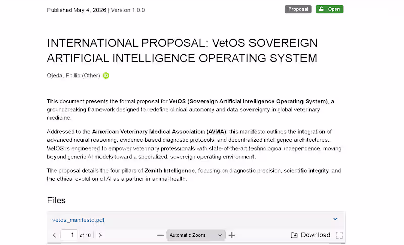 Cover image for VetOS: Sovereign AI Operating System Architected