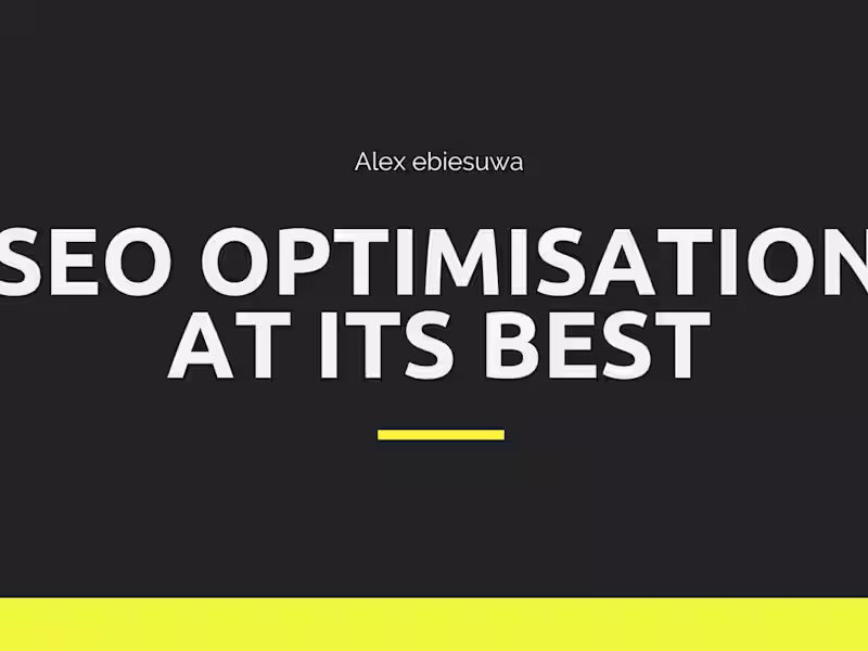 Cover image for Growth focused SEO Optimisation