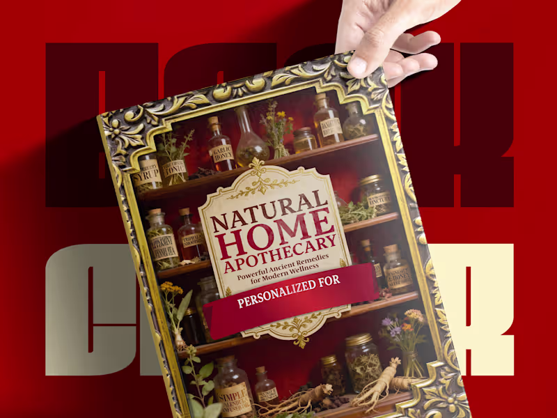 Cover image for Book Cover Design – Natural Home Apothecary