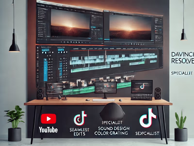 Cover image for I provide  video editing services using DaVinci Resolve