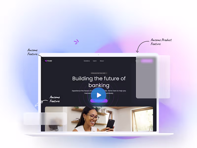 Cover image for Findel Banking - Virtual Card Launch + Webflow Development