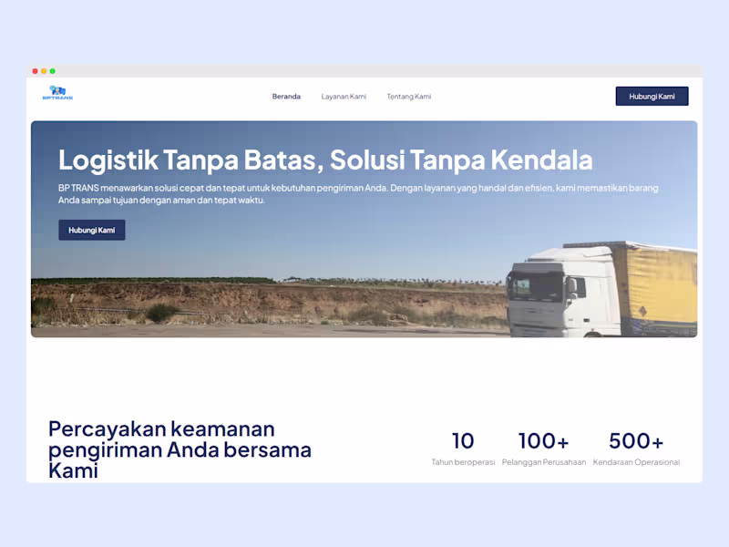 Cover image for Website Revamp for Logistic Business