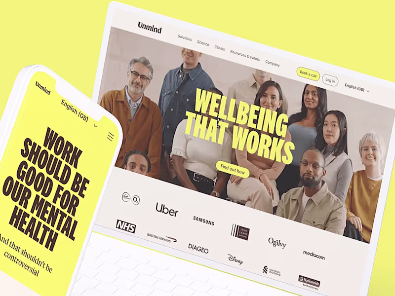 Cover image for Unmind - Wellbeing that works 