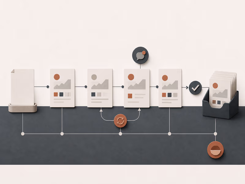 Cover image for Content production review and approval roadmap