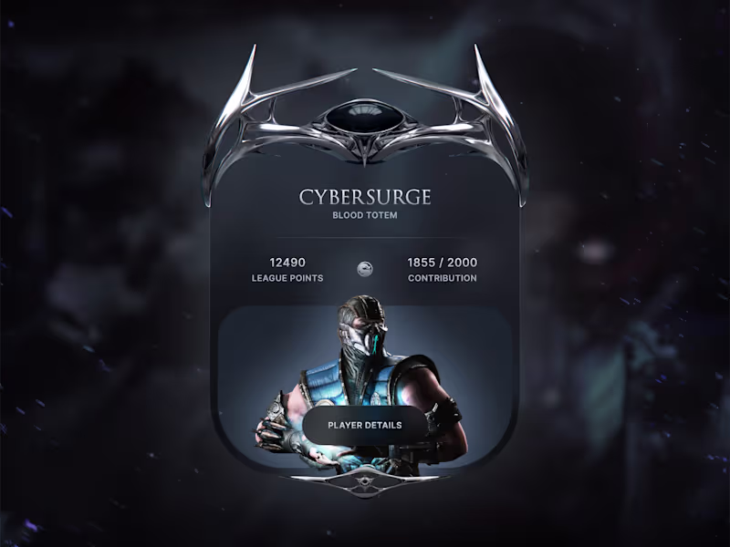 Cover image for Gaming Card UI