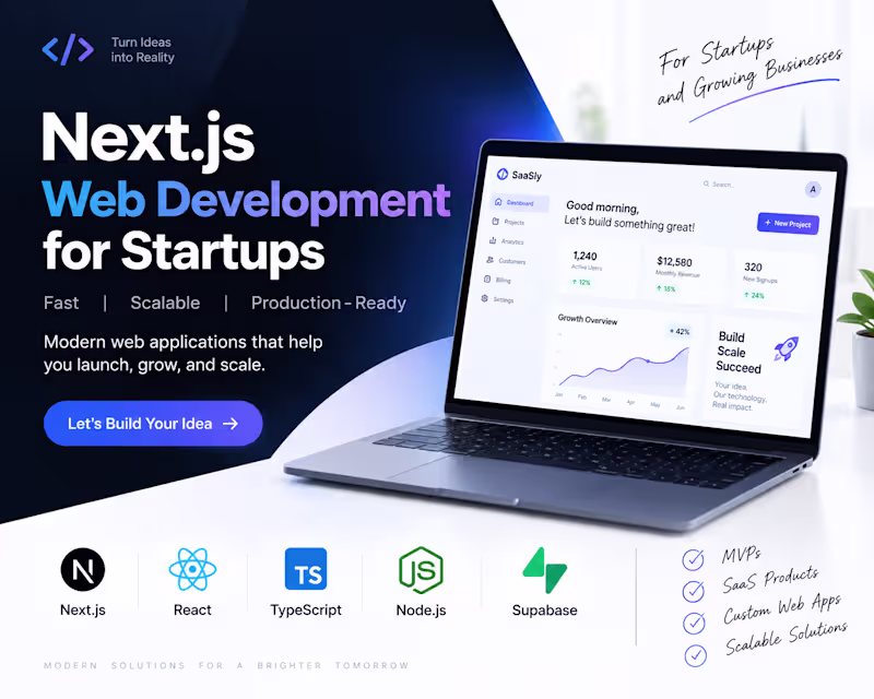 Cover image for Next.js Web Development for Startups