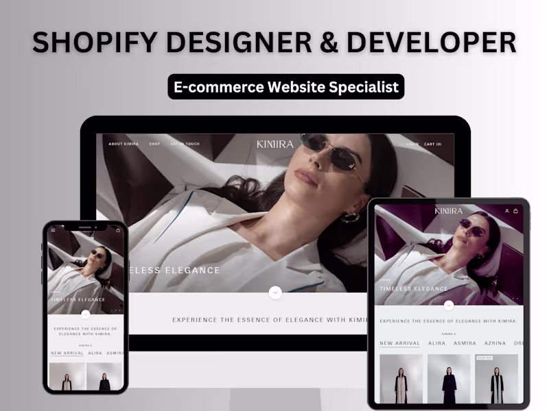 Cover image for I WILL DESIGN YOU A PROFESSIONAL AND CREATIVE SHOPIFY STORE