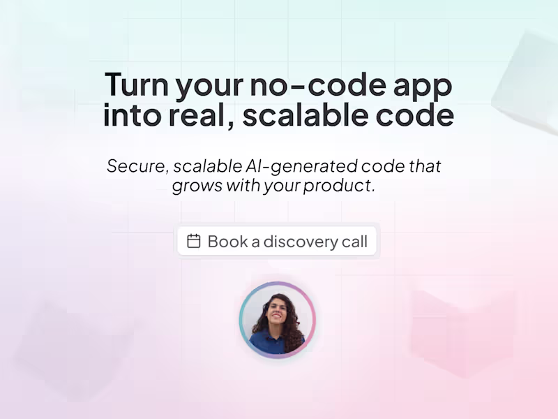 Cover image for Transform your No-Code App into Code with AI