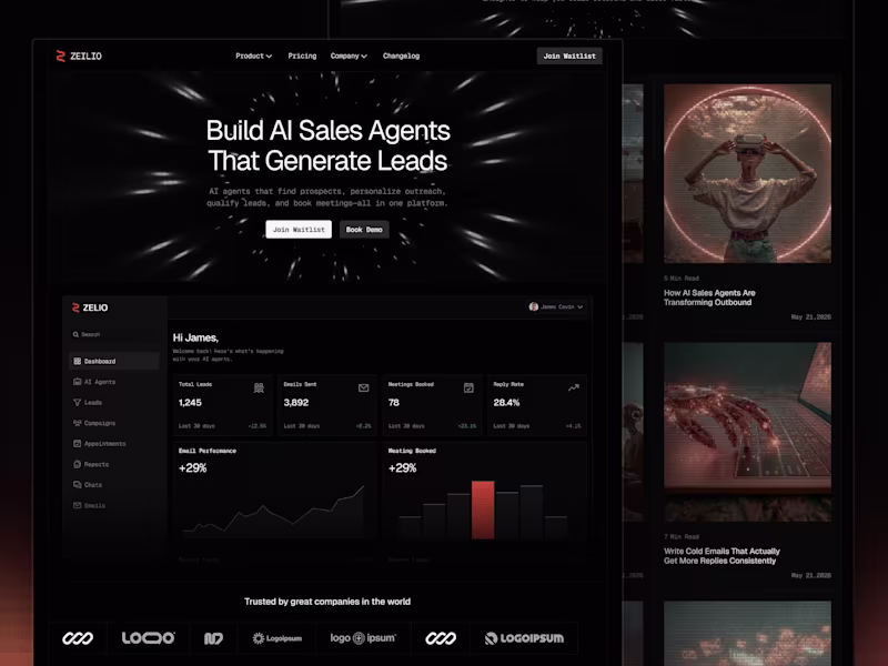 Cover image for Figma Landing Page Design UI/UX