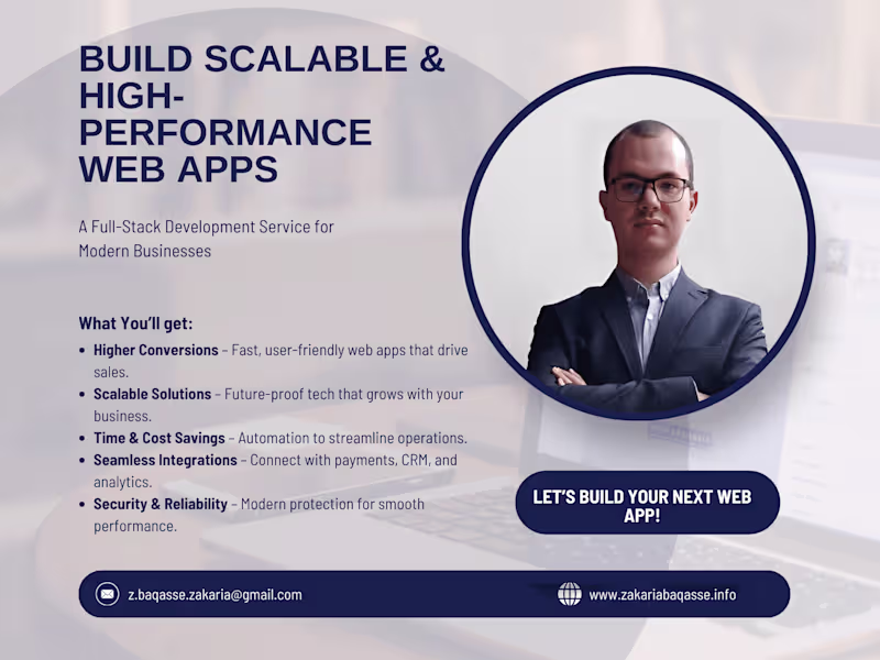 Cover image for Full-Stack Web Development | Next.js, React, Node.js & Python
