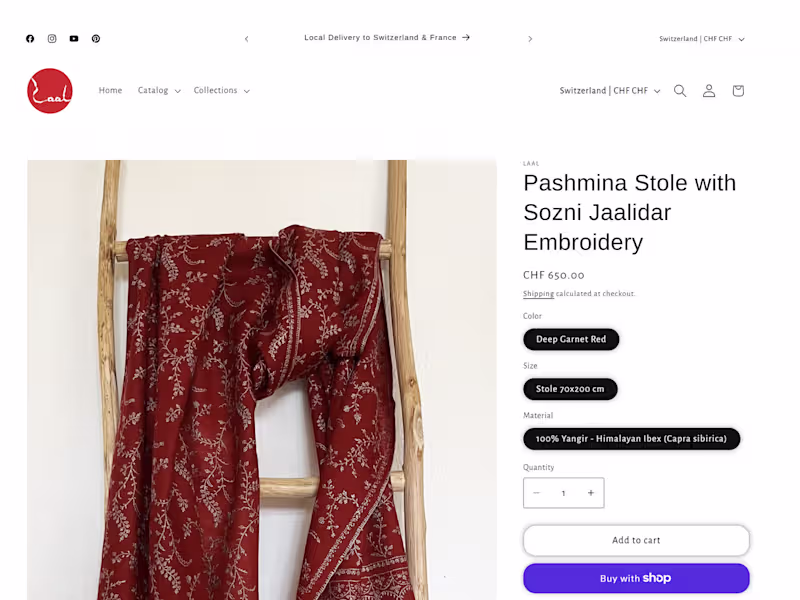 Cover image for Laal.ch - Accessories E-Commerce Website