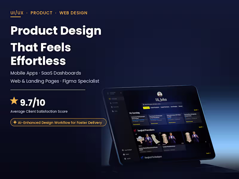 Cover image for SaaS & Web App Design | Dashboards, Admin Panels & B2B Platform