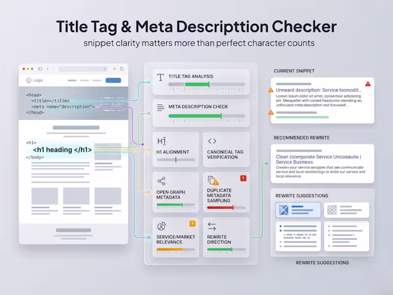 Cover image for Title & Meta Checker Tool Build