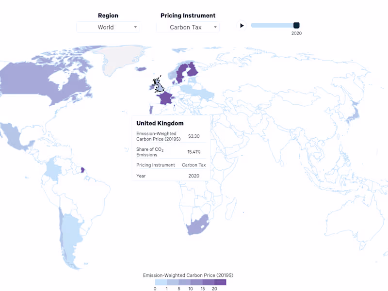 Cover image for World Carbon Pricing Data Viz
