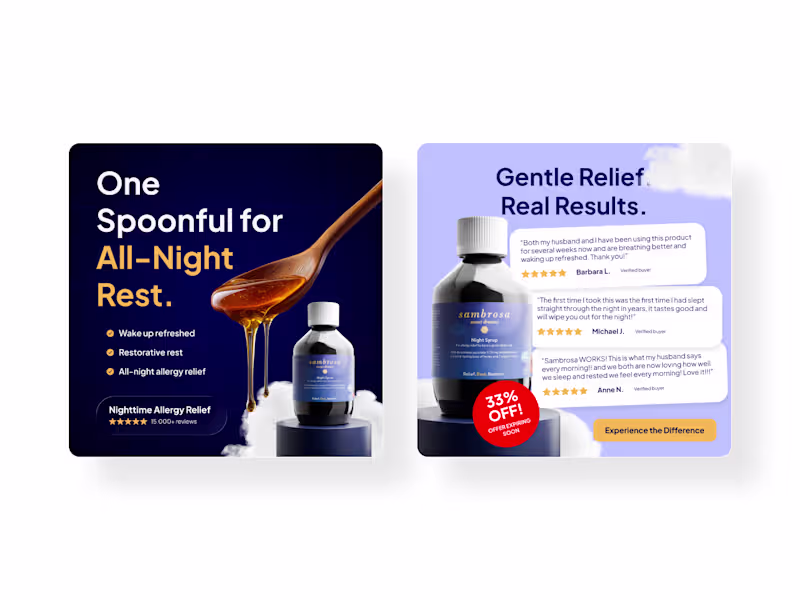 Cover image for Cherry picked two of the best looking branded Meta ad creati...