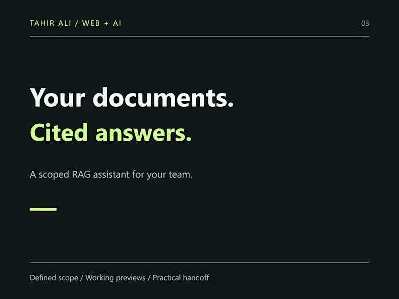 Cover image for Document AI Chatbot Prototype with Source Citations