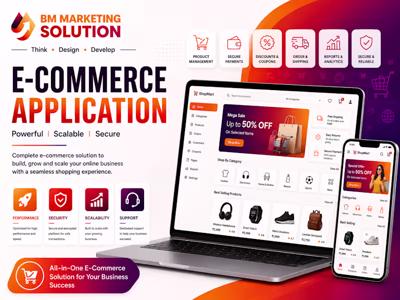 Cover image for E-commerce application Development 