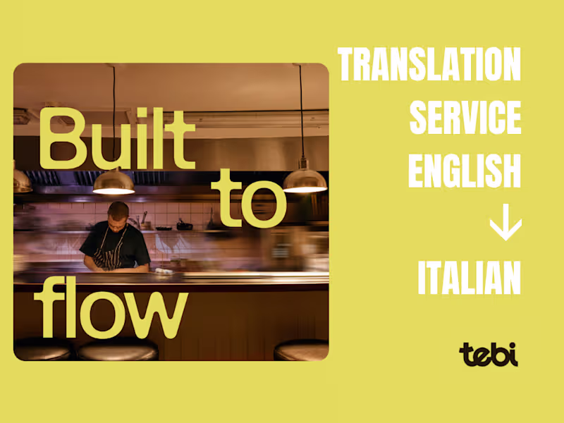 Cover image for Website Translation from English to Italian