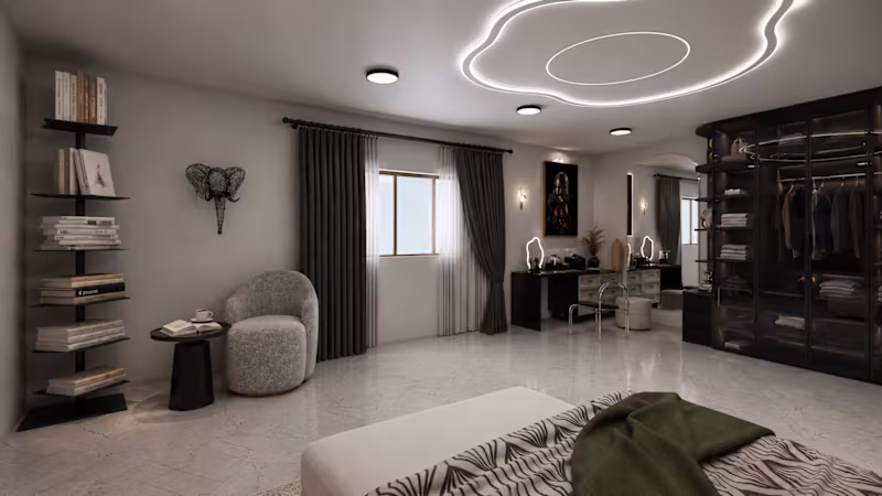 Cover image for The Noir Luxe Master Suite
A