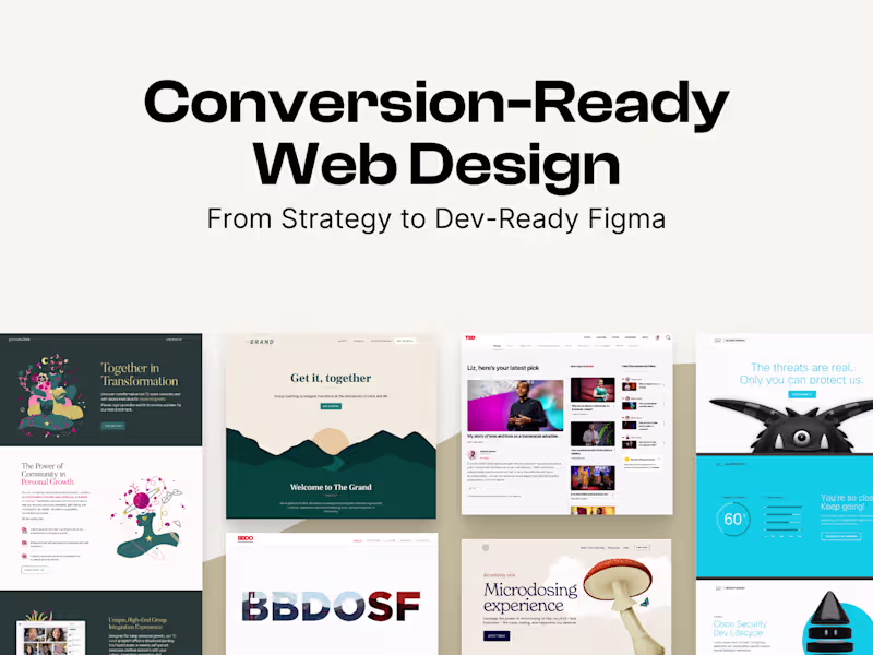 Cover image for End-to-End High Converting Website Design (5 Pages)