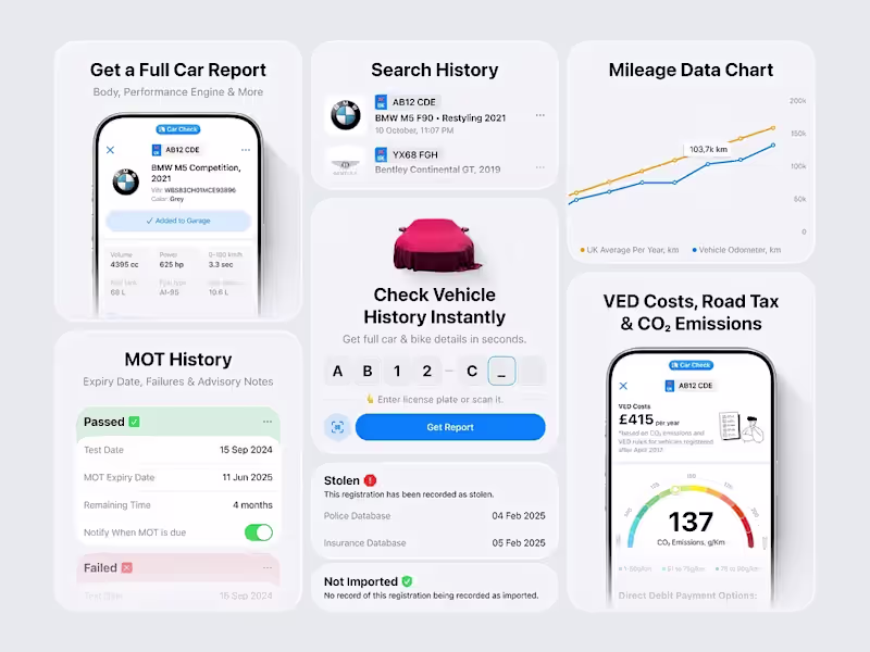 Cover image for Car Check App Interface