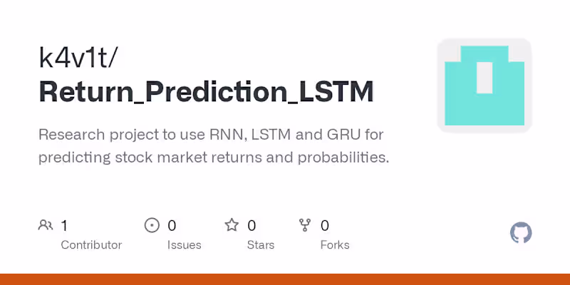 Cover image for Neural Network Comparison for Stock Prediction