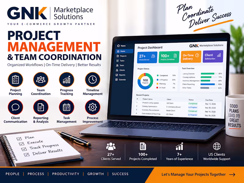 Cover image for Project Management & Team Coordination
