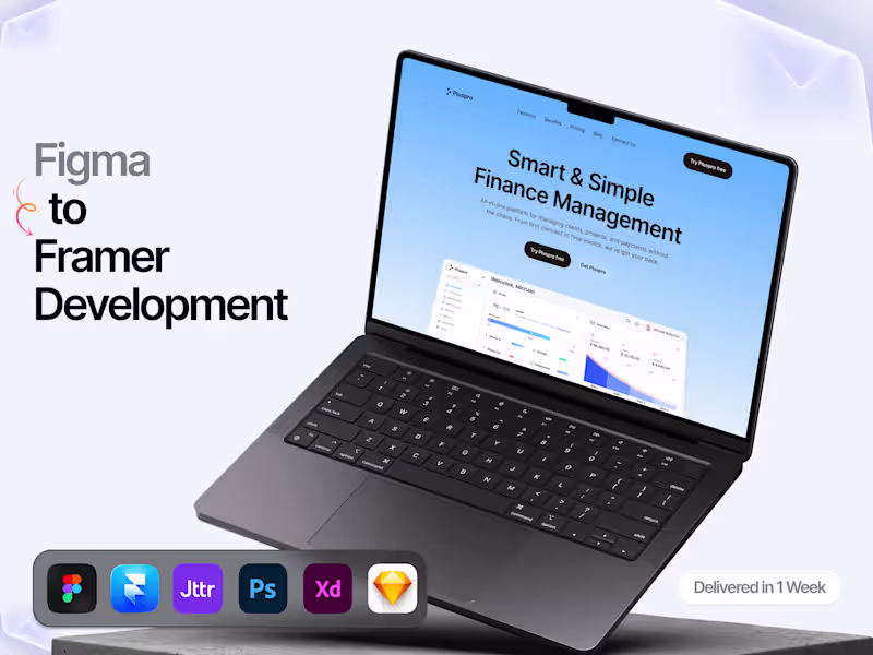 Cover image for Figma to Framer Development | Pixel-Perfect, Responsive Website