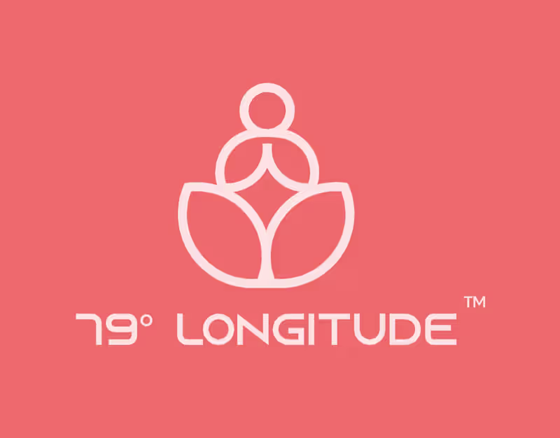 Cover image for 79 Longitude Yoga Wellness Brand Logo Design