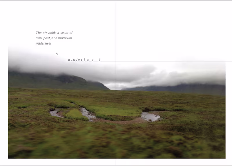 Cover image for Scotland Travel Book: Experimental book design