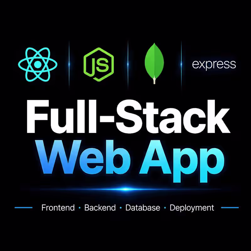 Cover image for Full-Stack Web App - React, Node.js, MongoDB, end to end.