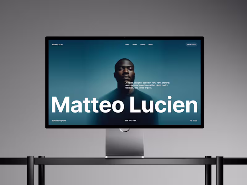 Cover image for MatteoLucien - Premium Portfolio Template