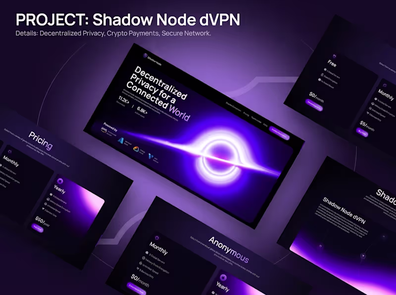 Cover image for Shadow Node - Decentralized VPN & Staking dApp