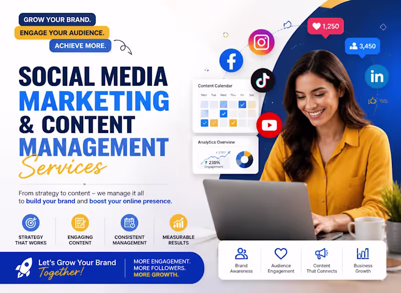 Cover image for Social Media Marketing & Content Management