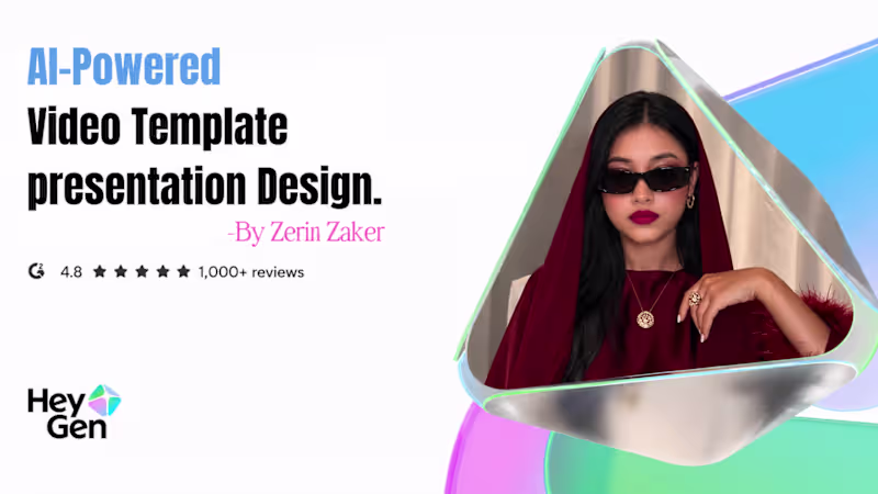 Cover image for Video presentation Template Design for HeyGen