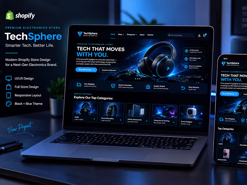Cover image for A premium, conversion-focused Shopify storefront