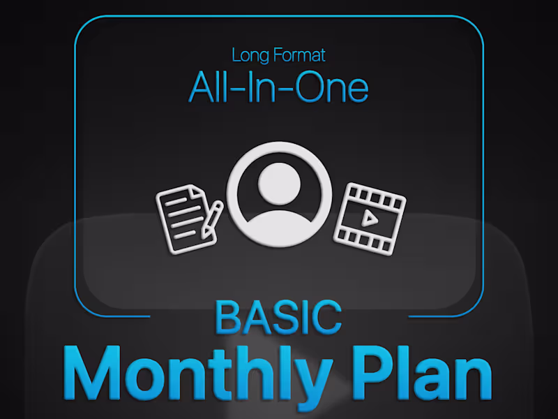 Cover image for Long Format - All-In-One - Basic - (MONTHLY PLAN)