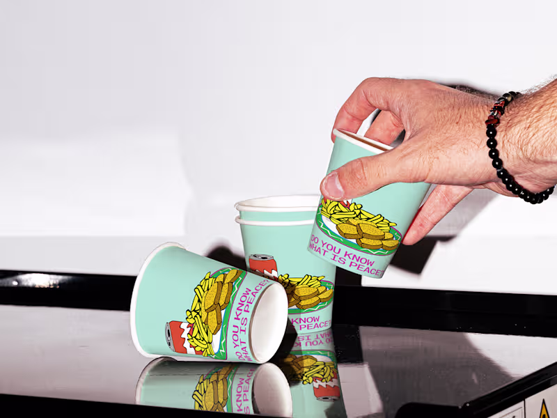 Cover image for Coffee Paper Cup Design
A branded