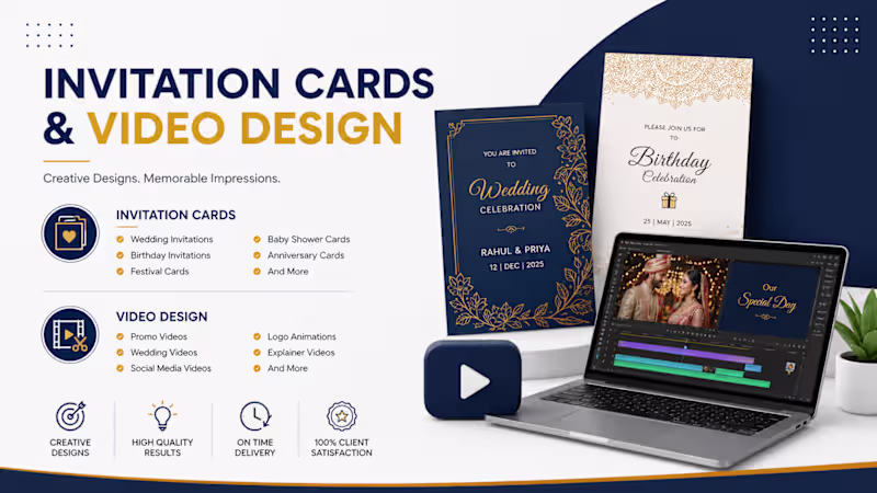 Cover image for Invitation Cards/videos Design