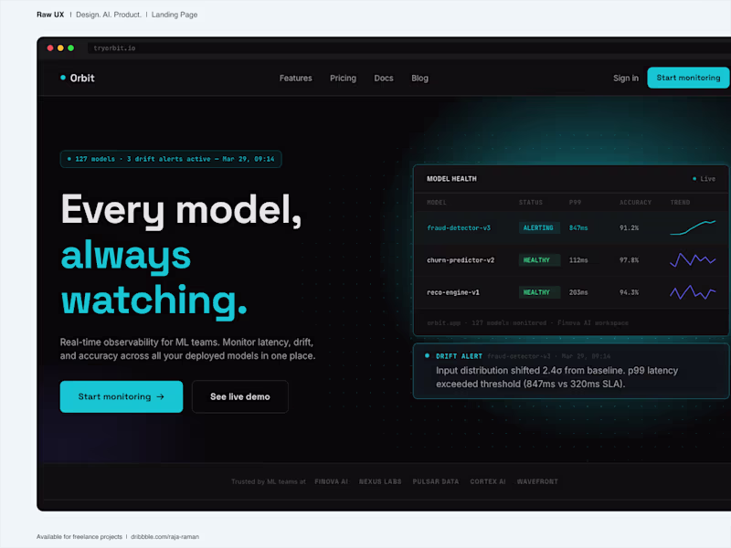 Cover image for llm model monitor landing page