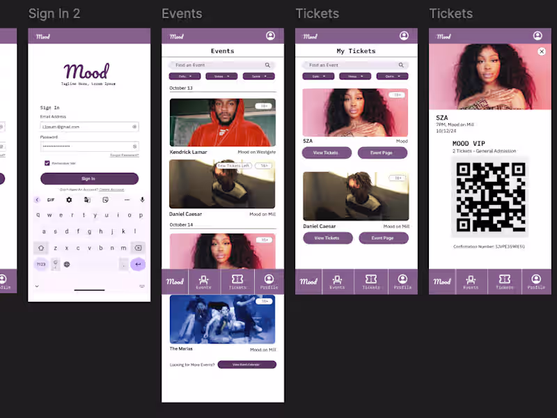 Cover image for Mood App Design
