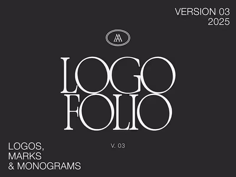 Cover image for Collection of typographic logos & monograms 2025