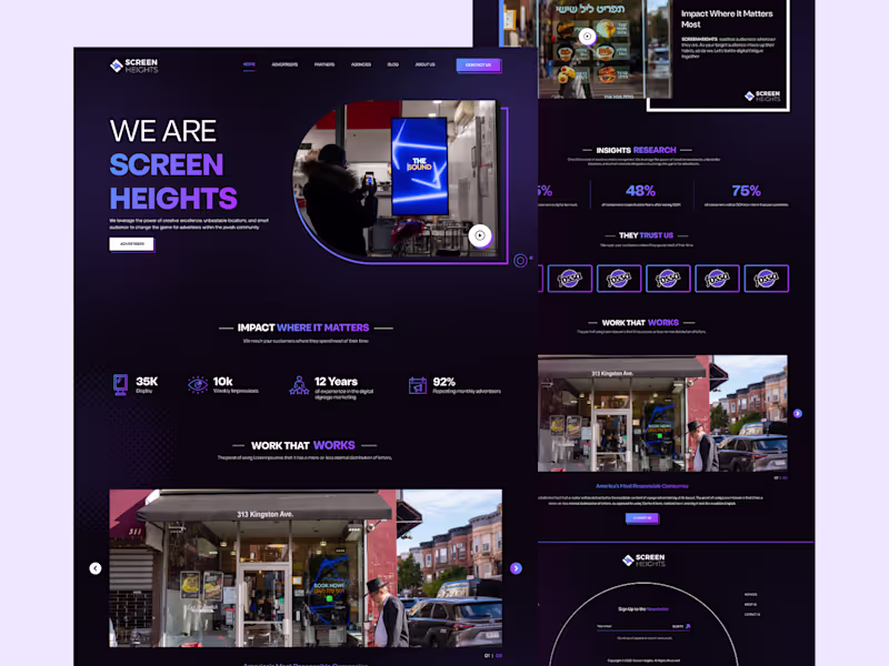 Cover image for Creative Advertisers Website UI/UX Design