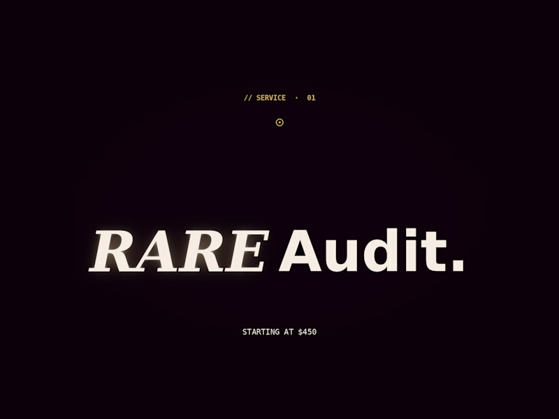 Cover image for Rare Audit — Digital Diagnostic + Roadmap