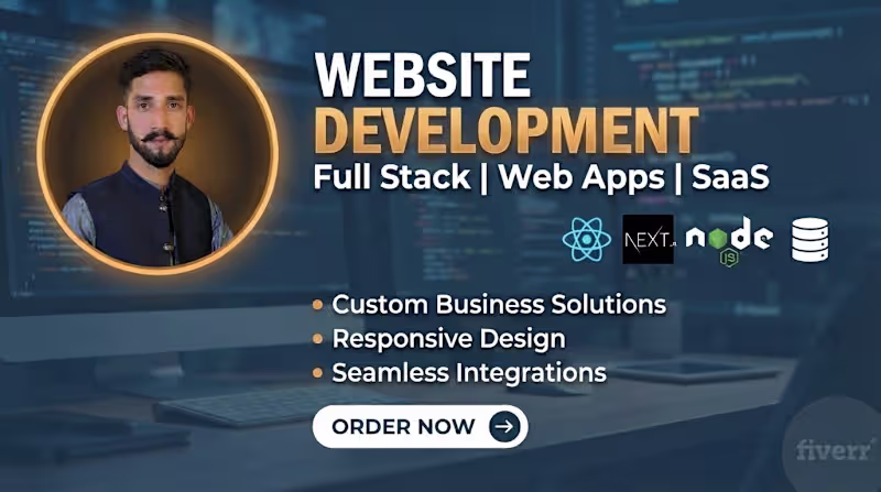 Cover image for Fullstack web devloper , custom website development.