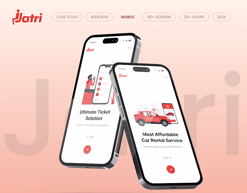 Cover image for Jatri Reimagined: A Modern UI/UX Transformation