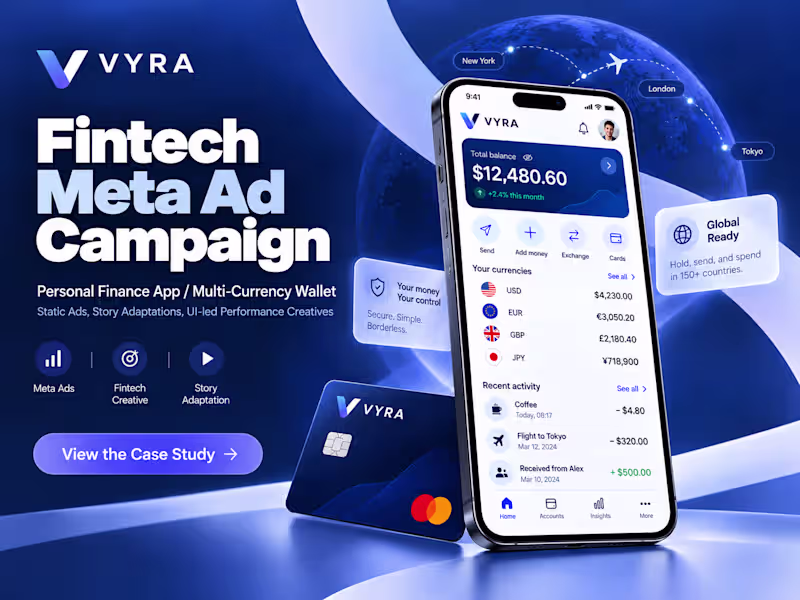 Cover image for Fintech Meta Ads Creative Design | App Campaign