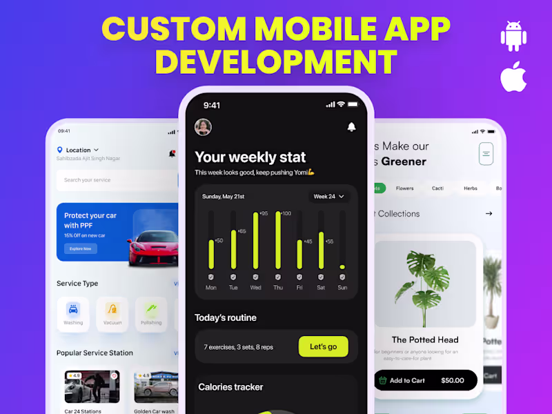 Cover image for Comprehensive Mobile App Development Projects