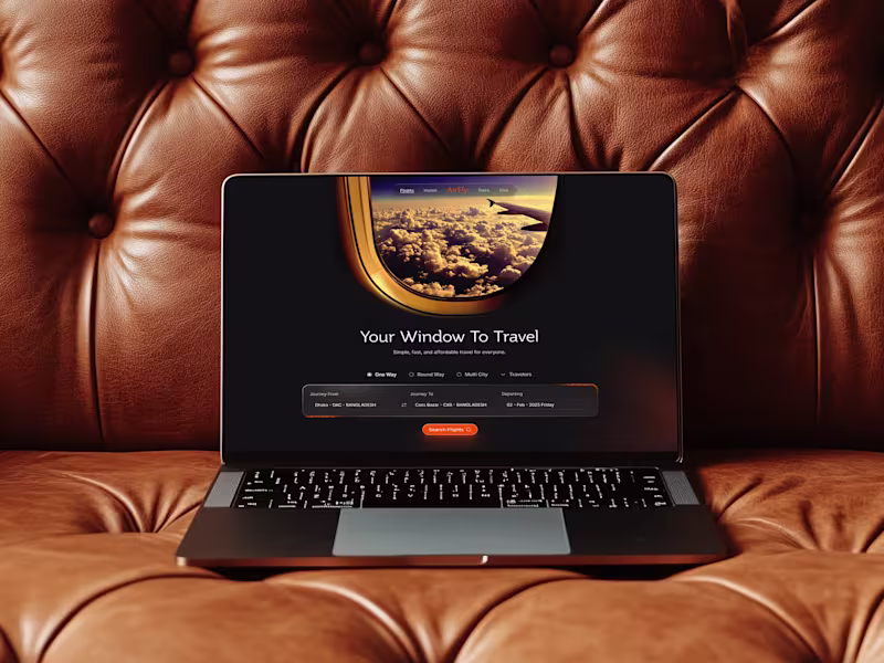 Cover image for AirFly - Flight Booking Website