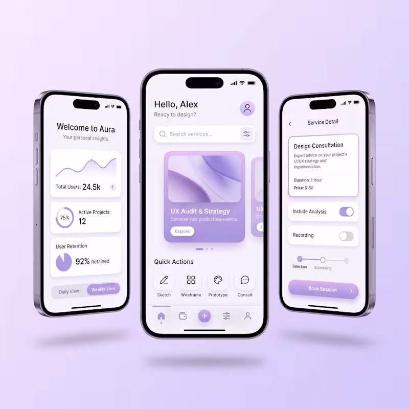 Cover image for Mobile App UI/UX Design
